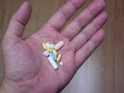 Pic of complex pills in hand